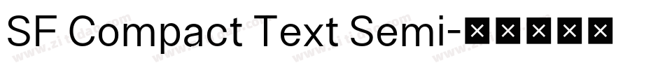 SF Compact Text Semi字体转换